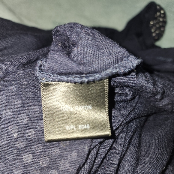 Navy INC Rhinestone Tank - Picture 5 of 5